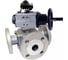 Кран шаровой DN.ru 316-316-PTFE-16 ISO 3-ходовой T-тип Ду100 Ру16, БКВ взрывозащ D160-34260 1