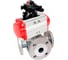 Кран шаровой DN.ru 316-316-PTFE-16 ISO 3-ходовой T-тип Ду100 Ру16, БКВ взрывозащ D160-34110 1