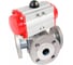 Кран шаровой DN.ru 316-316-PTFE-16 ISO 3-ходовой T-тип Ду100 Ру16, пневмопривод D160-33507 1