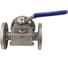 Шаровой полнопроходной кран DN.ru 316-316-PTFE-16 3-ходовой Т-тип Ду65 Ру16 с ISO-фланцем D160-28043 5