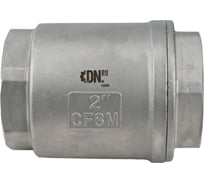 Клапан обратный пружинный DN.ru SCV316-6340 Ду80 Ру40 нержавеющая сталь 316, тефлон D100-03579