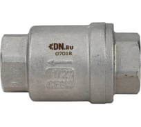 Клапан обратный пружинный DN.ru SCV316-6340 Ду20 Ру63 нержавеющая сталь 316, тефлон D100-03573