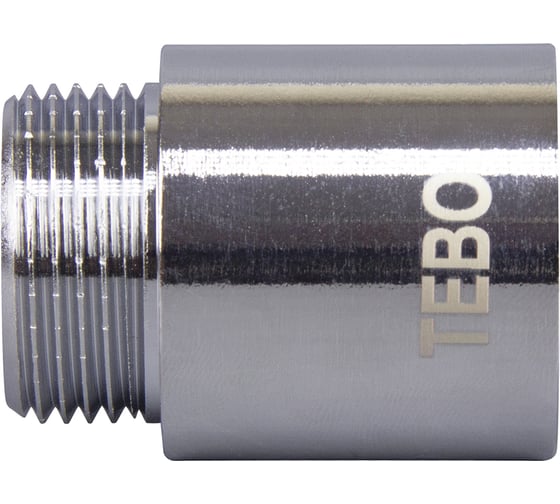 Удлинитель хромированный TEBO ВН/НАР 1/2"x100 мм латунь T-ЛР.У.2.12-100.ХР.CN