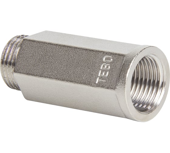 Удлинитель шестигранный TEBO ВН/НАР 1/2"x50мм латунь T-ЛР.У.2.12-50.CN