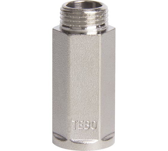 Удлинитель шестигранный TEBO ВН/НАР 1/2"x50мм латунь T-ЛР.У.2.12-50.CN