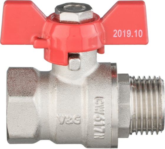 Шаровой кран VALOGIN рукоятка бабочка, 1/2 вн.-нар. VG-101101