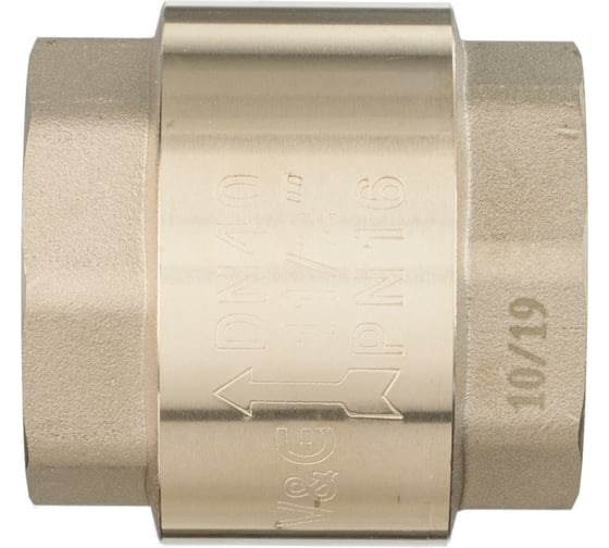 Обратный клапан VALOGIN 1 1/2 вн.-вн., с латунным сердечником VG-401105