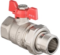 Шаровой кран VALOGIN с полусгоном, 3/4 вн.-нар., рукоятка бабочка VG-104102