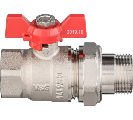Шаровой кран VALOGIN с полусгоном, 3/4 вн.-нар., рукоятка бабочка VG-104102