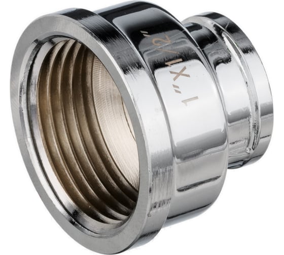 Переходная муфта VALOGIN 1x1/2 вн.-вн., хромированная VG-204503