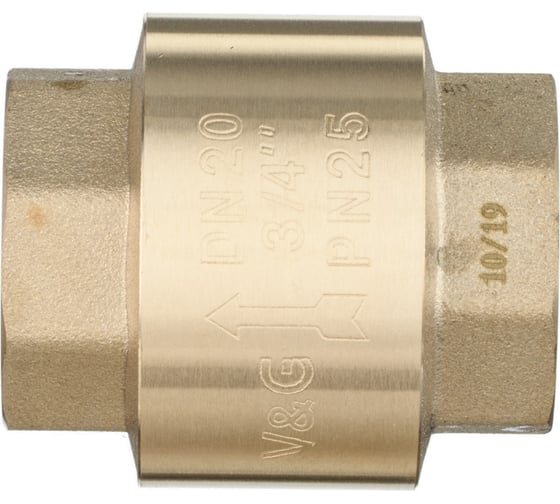 Обратный клапан VALOGIN 3/4 вн.-вн., с латунным сердечником VG-401102