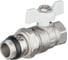 Шаровой кран VALOGIN с полусгоном, 1/2 вн.-нар., белая рукоятка VG-104201 2