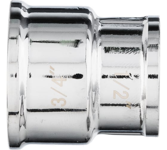 Переходная муфта VALOGIN 3/4x1/2 вн.-вн., хромированная VG-204502