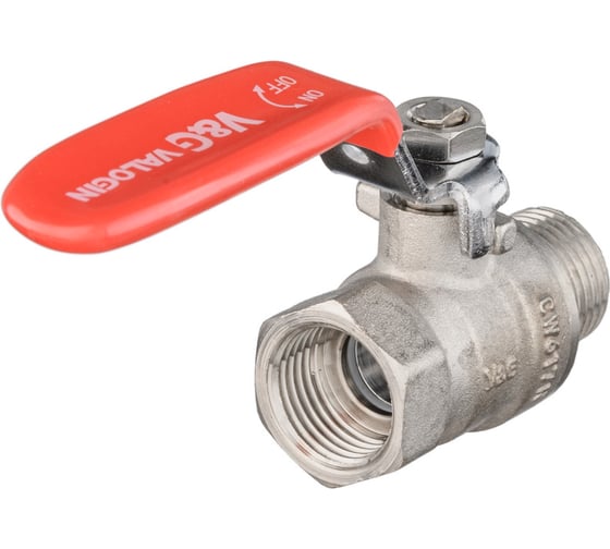 Шаровой кран VALOGIN стальная рукоятка, 1/2 вн.-нар. VG-101201 1