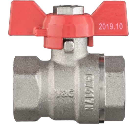 Шаровой кран VALOGIN рукоятка бабочка, 1/2 вн.-вн. VG-102101