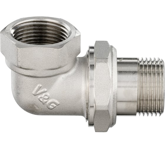 Угловой разъемный сгон американка VALOGIN 1, внутренняя-наружная VG-205203