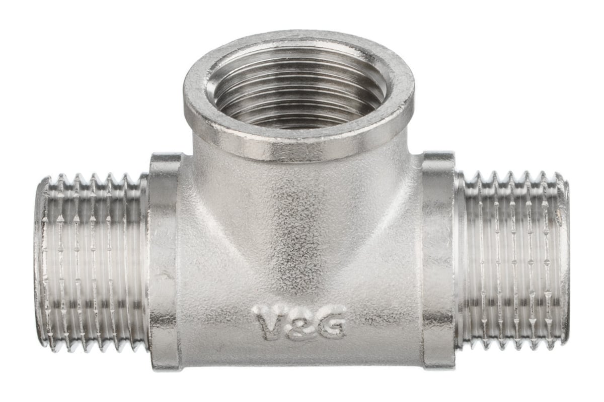 Переходной тройник VALOGIN 1/2, наружная-внутренняя-наружная VG-202501 ...