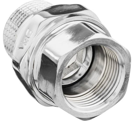 Прямой разъемный сгон американка VALOGIN 3/4, внутренняя-наружная, хром VG-205402