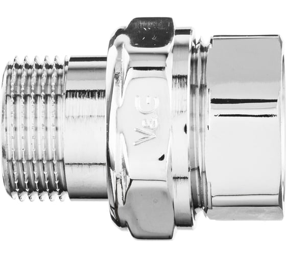 Прямой разъемный сгон американка VALOGIN 3/4, внутренняя-наружная, хром VG-205402