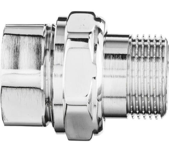 Прямой разъемный сгон американка VALOGIN 3/4, внутренняя-наружная, хром VG-205402