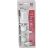 Комплект термостатический для бок/п радиатора 3в1 Ogint Ду15 Ру10 угл жид/нап М30x1,5 6-28C двухтр 022-5484