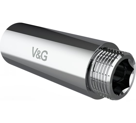 Удлинитель VALOGIN 1/2 внутренняя-наружная х 40 мм, хром VG-210106 1