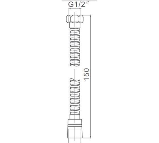 Душевой шланг Gerhans K40203