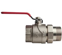 Кран шаровой с полусгоном KROMWELL ручка-рычаг, 2" внутренняя - наружная резьба KW.185.09