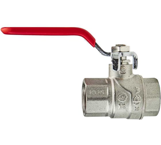 Кран шаровой KROMWELL ручка-рычаг, 1/2" внутренняя - внутренняя резьба KW.282.04