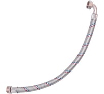 Гибкая подводка Беламос 1x700 мм нерж.сталь, угловая, ш/г o308