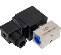 Клапан электромагнитный Ридан EV214R, G 3/8, PTFE, (вода и др. нейтральные среды до 120 гр.С), нормально закрытый, 0…250 бар, с катушкой 24 В пост.тока 032U141502R