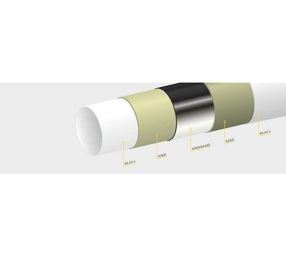 Труба для теплого пола металлопластиковая K-FLEX 16x2, бухта 50 метров, PERTII/Al/PERTII, +95С, 10 бар R02016PERT050SL