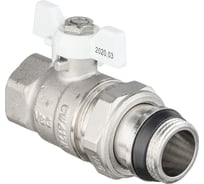 Кран шаровой VALOGIN с полусгоном, 3/4 вн.-нар., белая рукоятка VG-104202