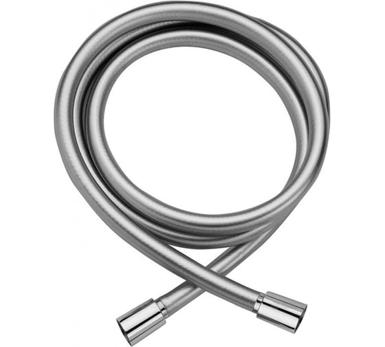 Шланг Paffoni PVC серебристый, 120 см., c двумя конусными подключениями, 1/2х1/2 ZFLO030AG 00243895