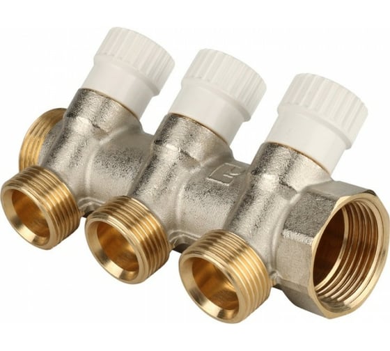 Регулирующий коллектор STOUT 1", 3 отвода 3/4" ЕК RG008UJF58O77P
