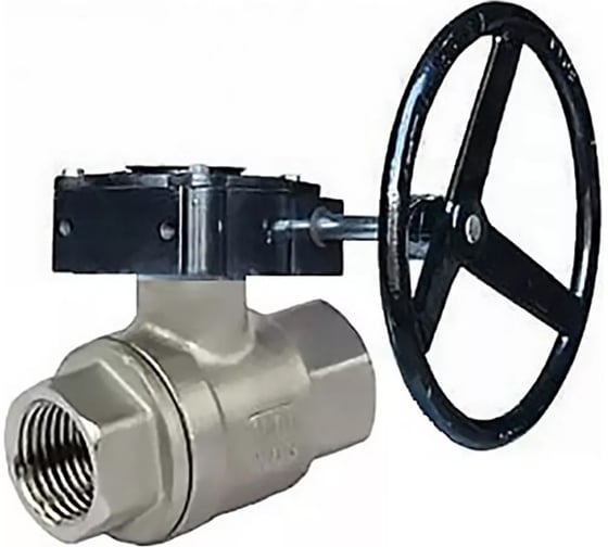 Шаровой кран DN.ru КШМП.316.230-ISO Ду40 Ру63 с редуктором RDN-3 D160-14346 1