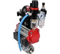 Кран шаровой DN.ru КШМП.316.230-ISO Ду20 Ру63 с пн.приводом, пневмораспр., БПВ, БКВ D160-14193