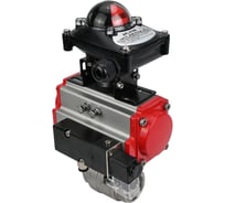 Кран шаровой DN.ru КШМП.316.230-ISO Ду40 Ру63 с пн.приводом, пн.распределителем, БКВ D160-13452