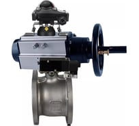 Шаровой кран DN.ru КШмФП.316.200 Ду80 Ру16 пневмопривод, пневмораспред, БКВ D160-30772