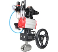 Кран шаровой DN.ru КШМП.316.230-ISO Ду65 Ру40 с пн.приводом, пн.распр, БПВ, БКВ, дублер D160-14208