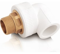 Комбинированный уголок Blue Ocean полипропиленовый, 40x1,1/4 под ключ PPRF/HET90E(W)-40x1,1/4"