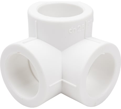 Угловой тройник Blue Ocean полипропиленовый, 25x90 PPRF/EET(W)-25