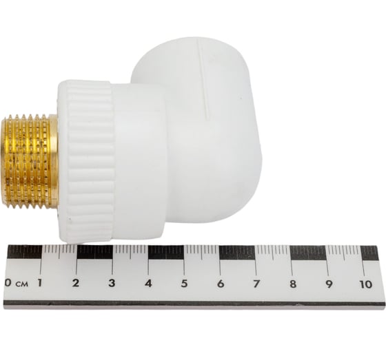 Комбинированный уголок Blue Ocean полипропиленовый, НР - 25x3/4 PPRF/ET90E(W)-25x3/4"