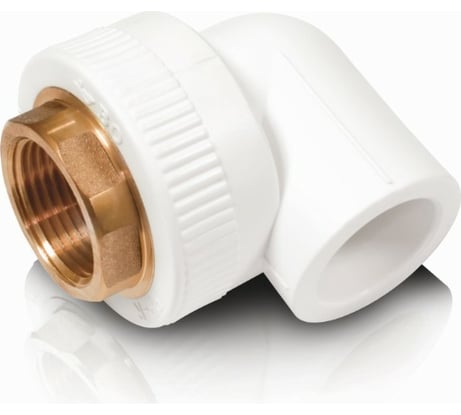 Комбинированный уолок Blue Ocean полипропиленовый комбинированный ВР - 40x1 под ключ PPRF/HIT90E(W)-40x1"