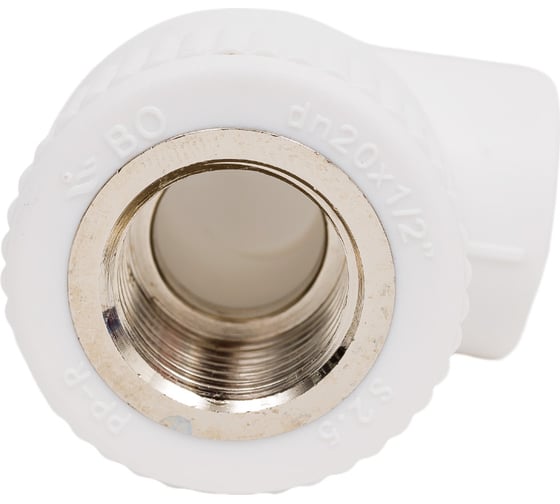 Комбинированный уголок Blue Ocean полипропиленовый, ВР - 20x1/2 PPRF/IT90E(W)-20x1/2"