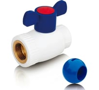 Шаровой кран Blue Ocean полипропиленовый (шар ABS) для ХВС ВР - 25x3/4 PPRF/BV-CW-B/PPR(W)-25х3/4" FT