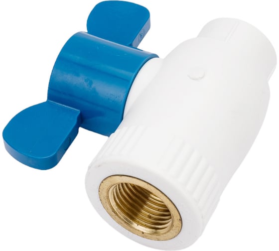 Кран шаровой Blue Ocean полипропиленовый (шар ABS) для ХВС ВР - 20x1/2 PPRF/BV-CW-B/PPR(W)-20х1/2" FT