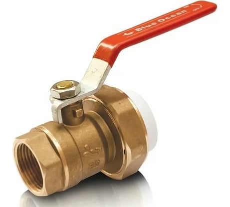 Шаровой кран Blue Ocean 1 сварная головка и ВР, латунь - 63х2 PPRF/BVF-63х2"