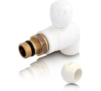 Шаровой кран для радиатора Blue Ocean полипропиленовый, угловой - 25х3/4 шар - PPSU PPRF/PPR/EBVH-2(W)-25х3/4"