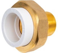 Комбинированная разъемная муфта американка Blue Ocean с наружной резьбой - 50x1 1/2, полипропилен PPRF/UAM(W)-50